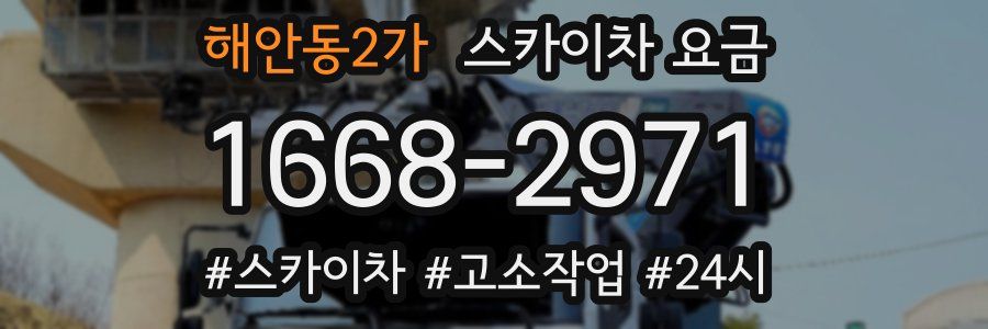 해안동2가 스카이차 요금