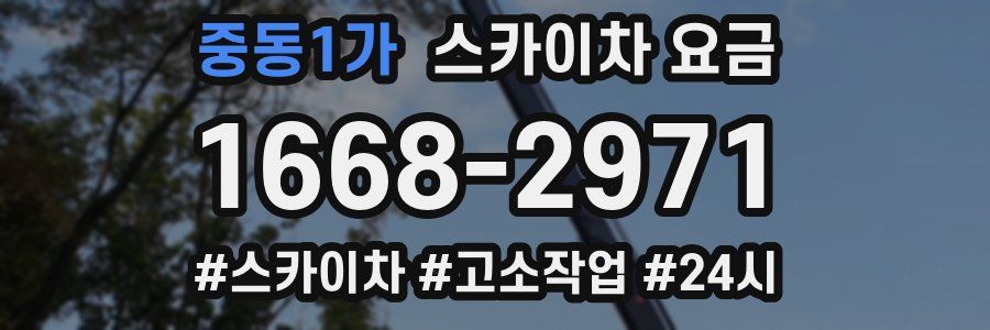 중동1가 스카이차 요금