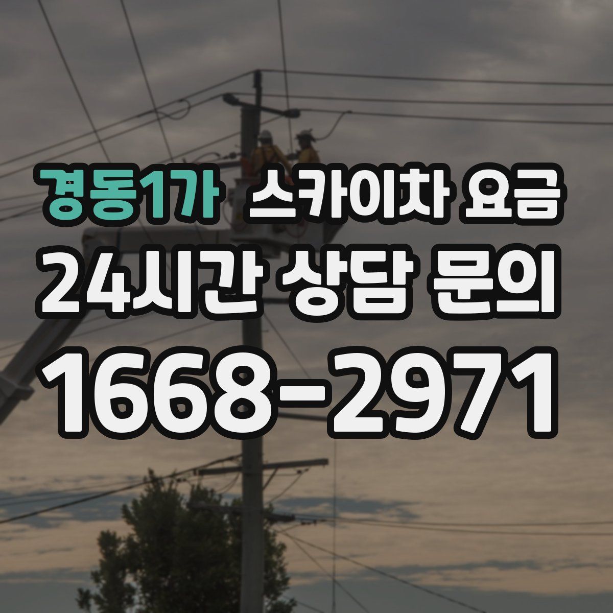경동1가 스카이차 요금