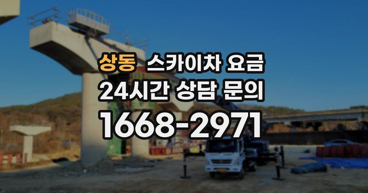 상동 스카이차 요금