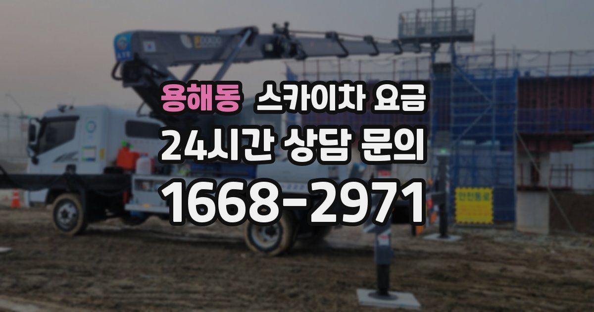 용해동 스카이차 요금