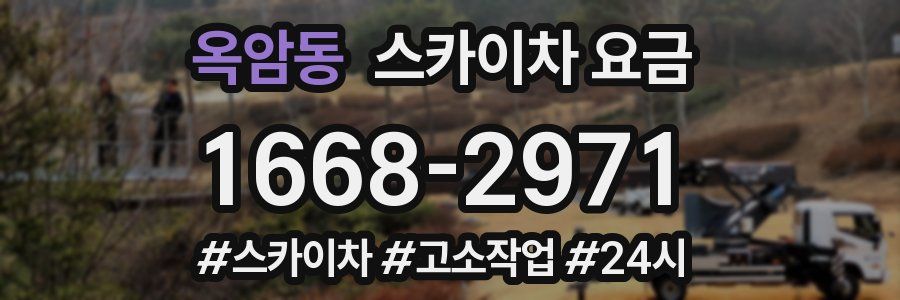 옥암동 스카이차 요금