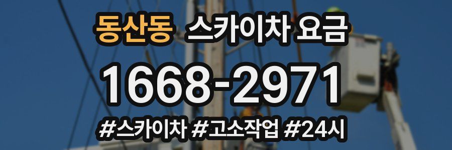 동산동 스카이차 요금
