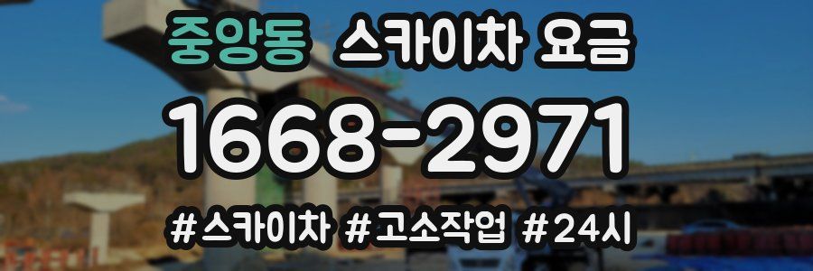 중앙동 스카이차 요금