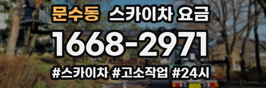 문수동 스카이차 요금