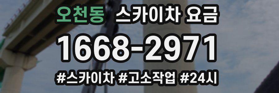 오천동 스카이차 요금