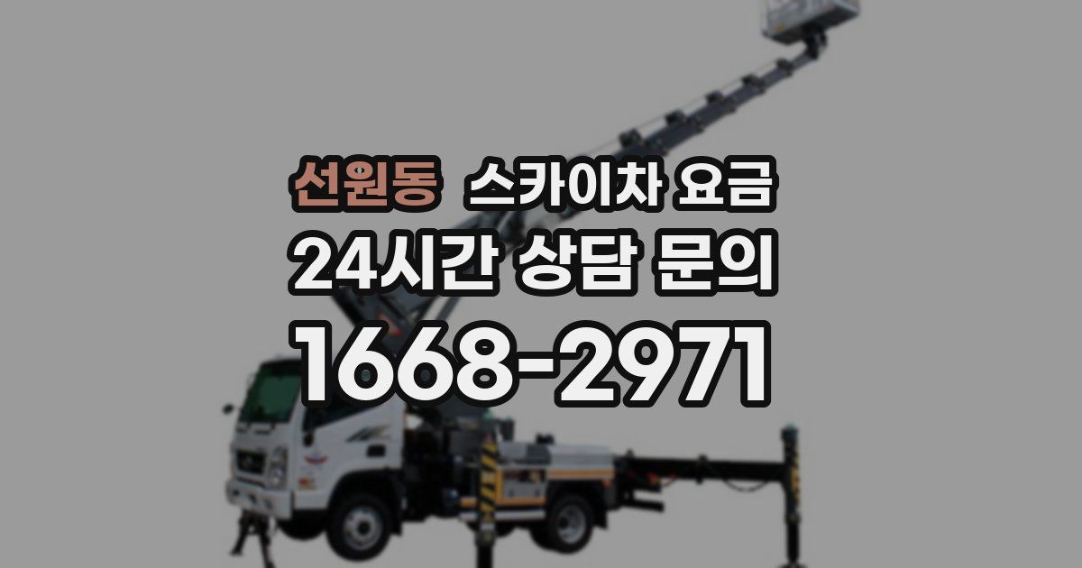 선원동 스카이차 요금