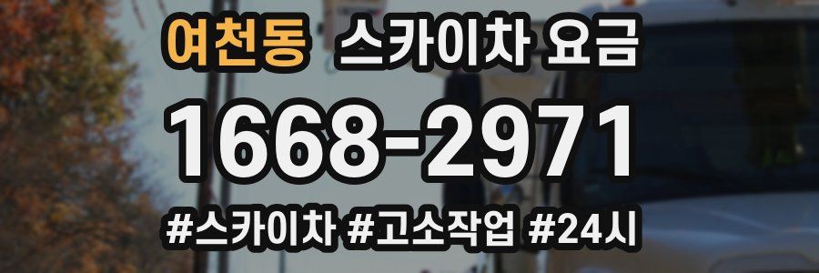 여천동 스카이차 요금