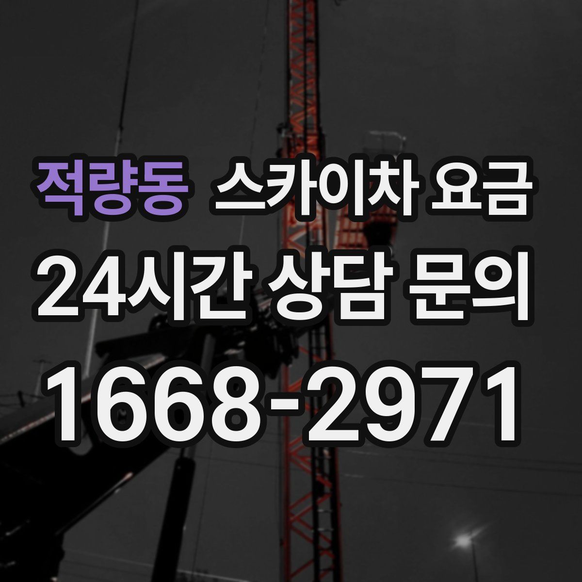 적량동 스카이차 요금