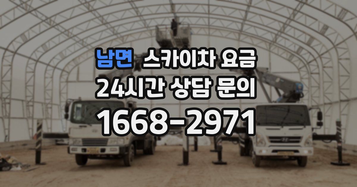 남면 스카이차 요금