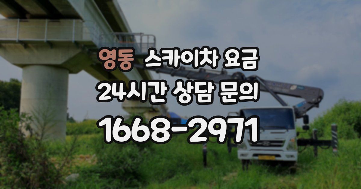 영동 스카이차 요금