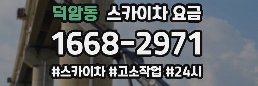 덕암동 스카이차 요금