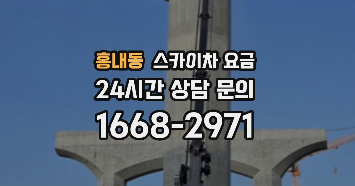 홍내동 스카이차 요금