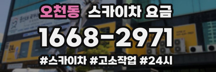 오천동 스카이차 요금