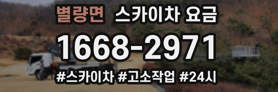별량면 스카이차 요금