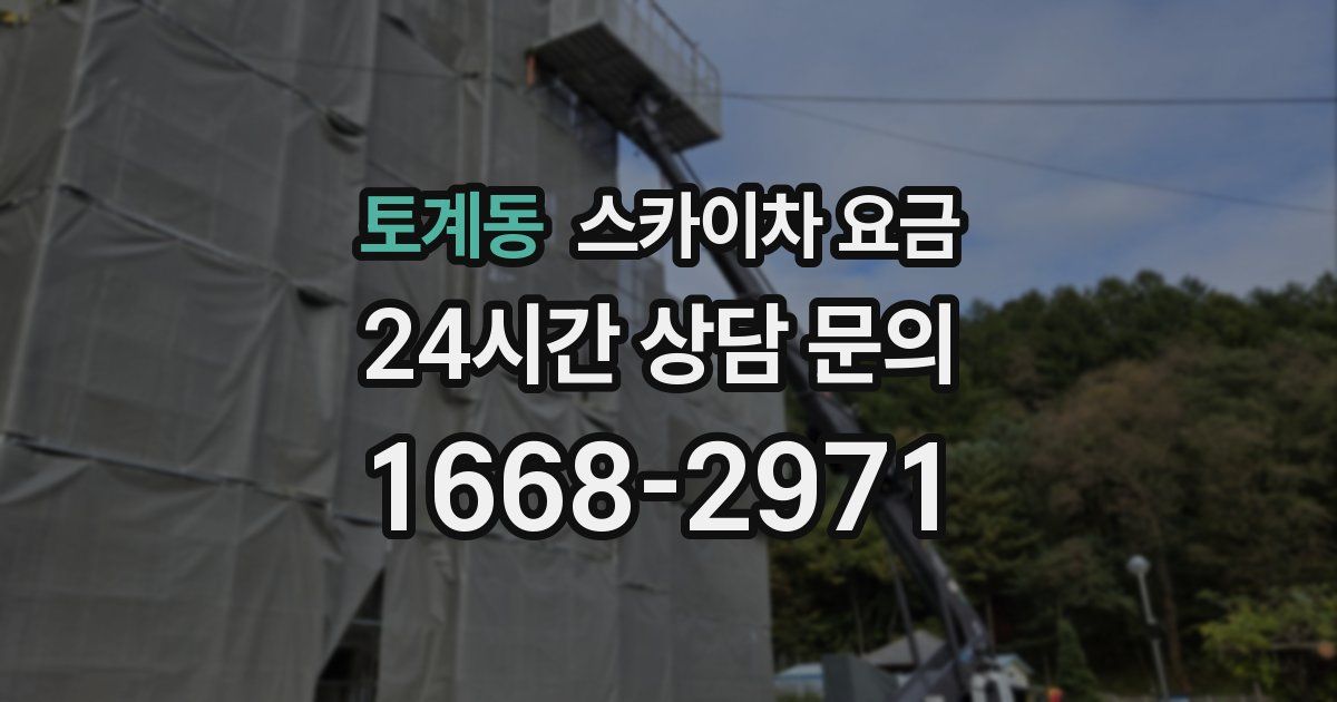 토계동 스카이차 요금