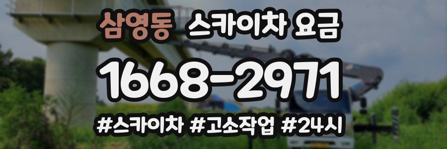 삼영동 스카이차 요금