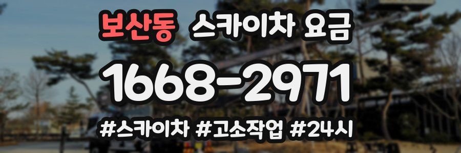 보산동 스카이차 요금