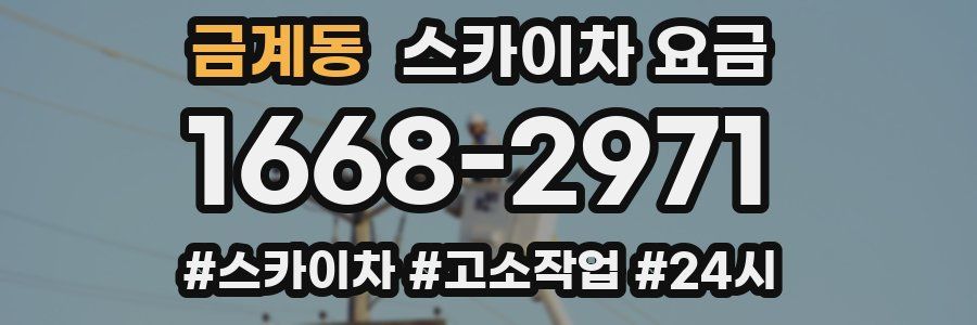 금계동 스카이차 요금