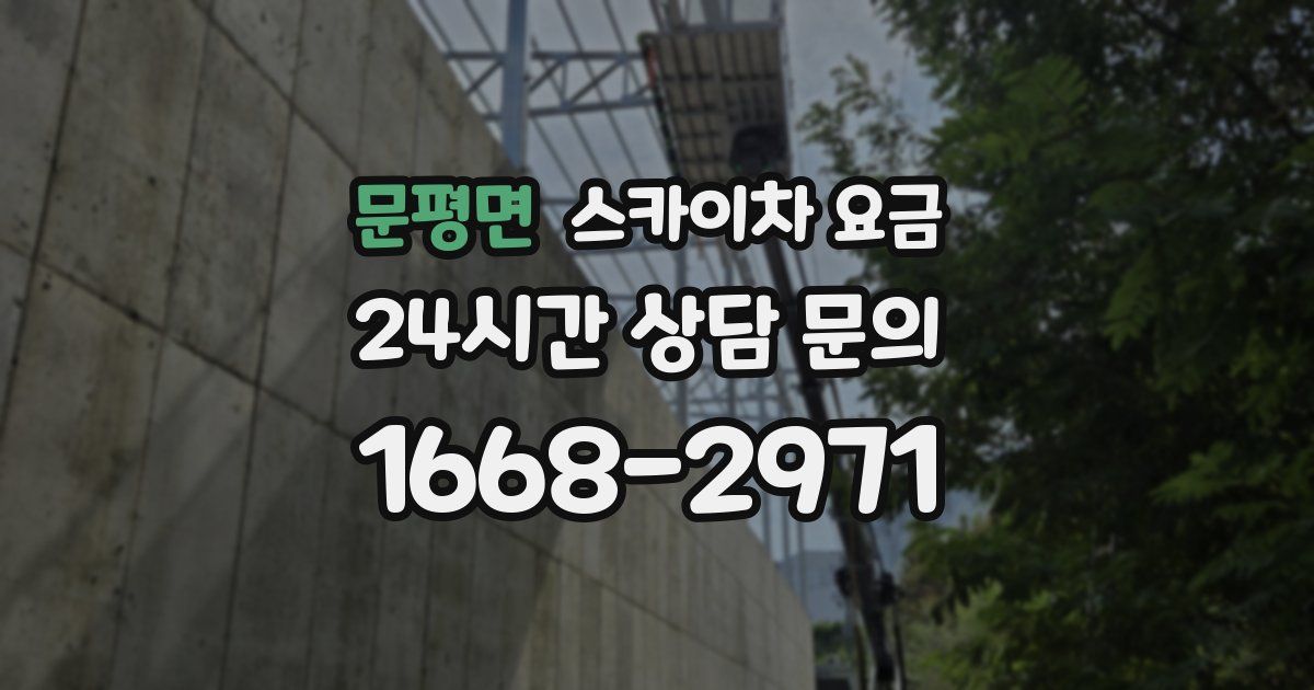 문평면 스카이차 요금