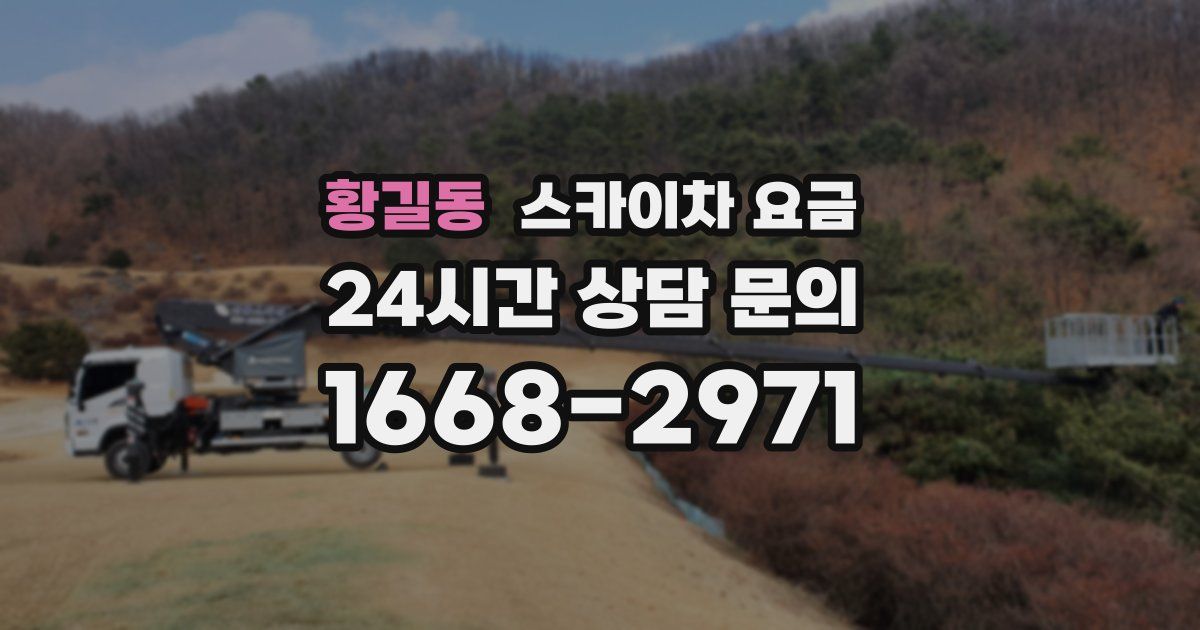 황길동 스카이차 요금