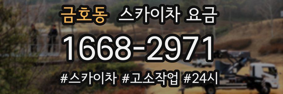 금호동 스카이차 요금