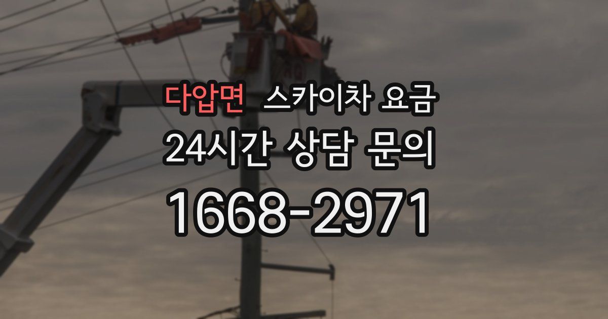 다압면 스카이차 요금