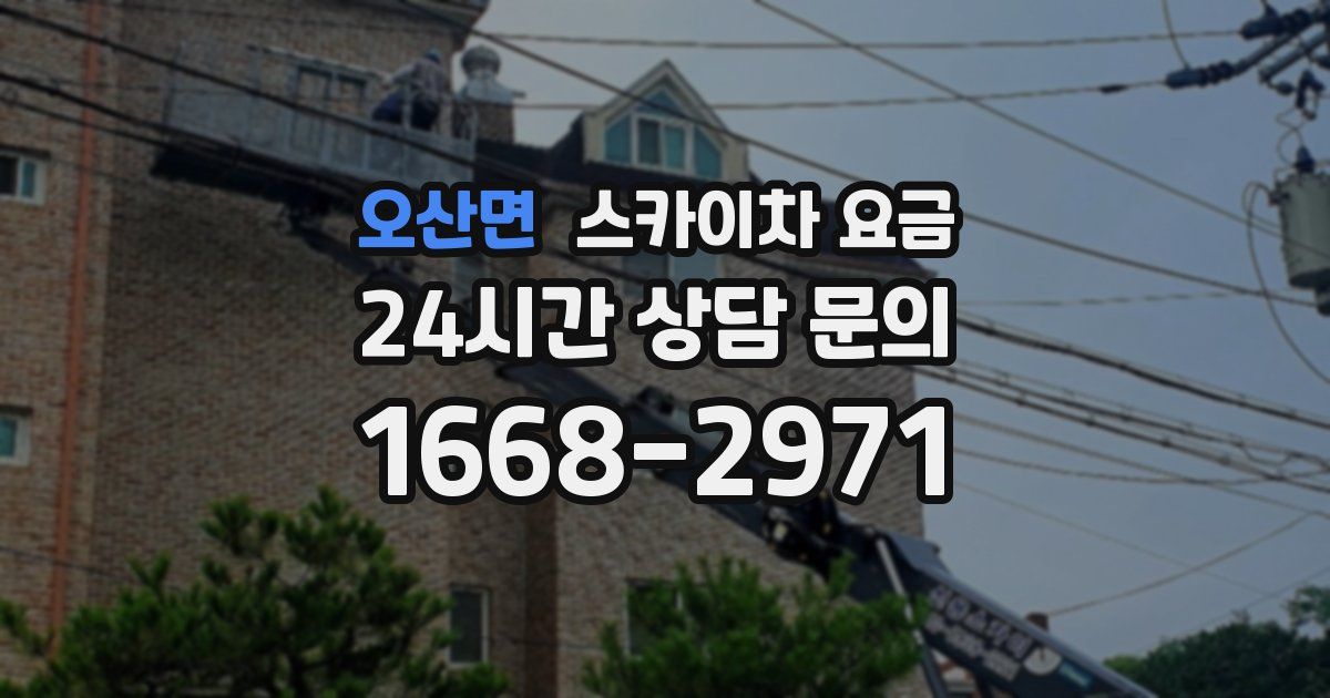 오산면 스카이차 요금
