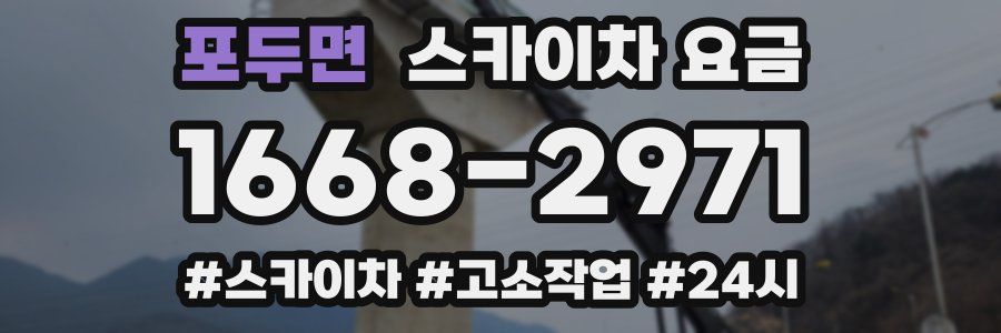 포두면 스카이차 요금