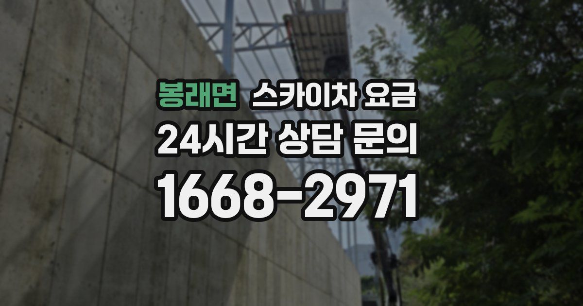 봉래면 스카이차 요금