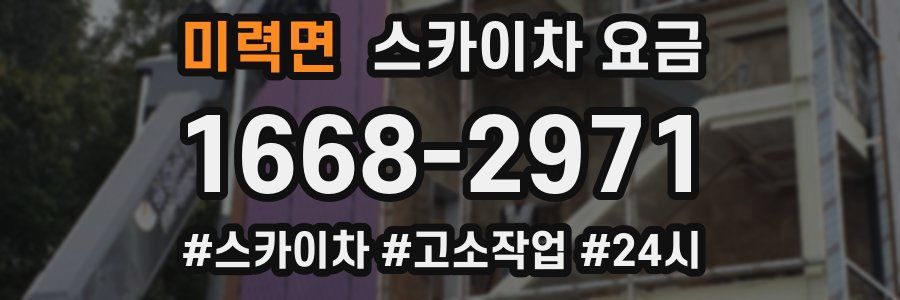 미력면 스카이차 요금
