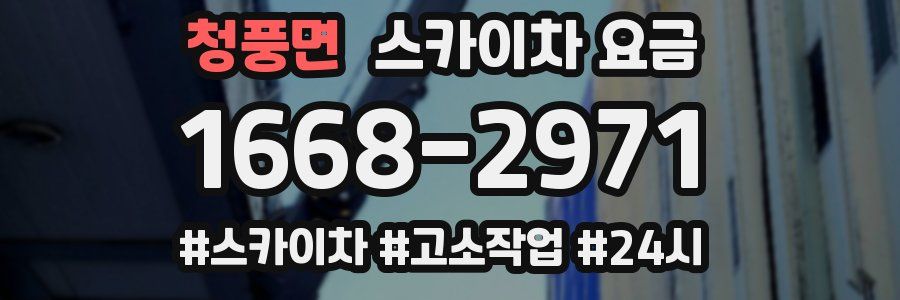 청풍면 스카이차 요금