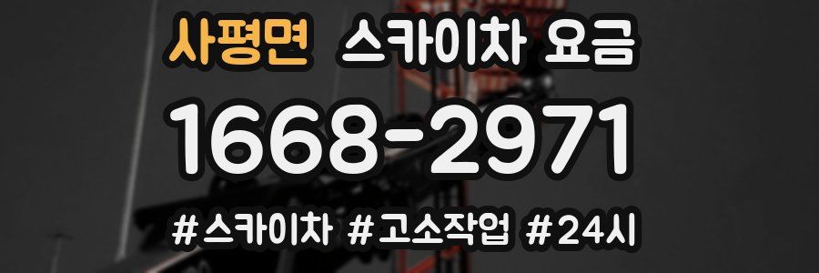 사평면 스카이차 요금