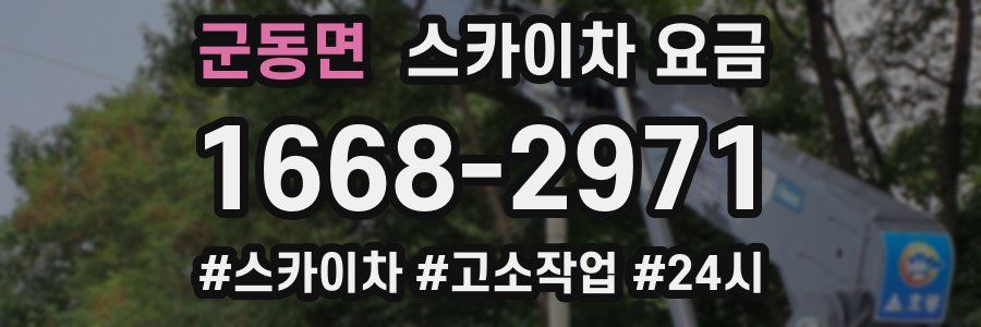군동면 스카이차 요금