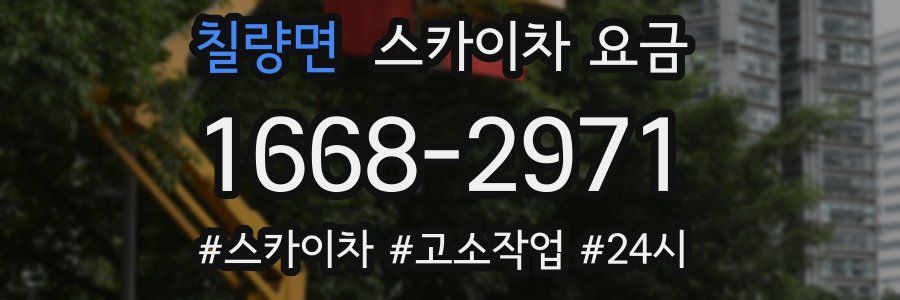 칠량면 스카이차 요금