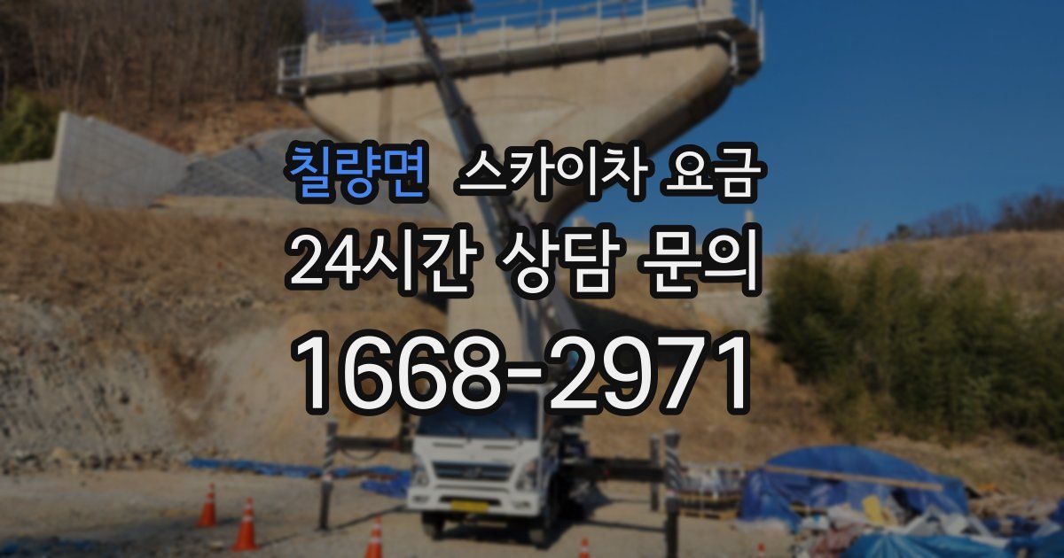 칠량면 스카이차 요금