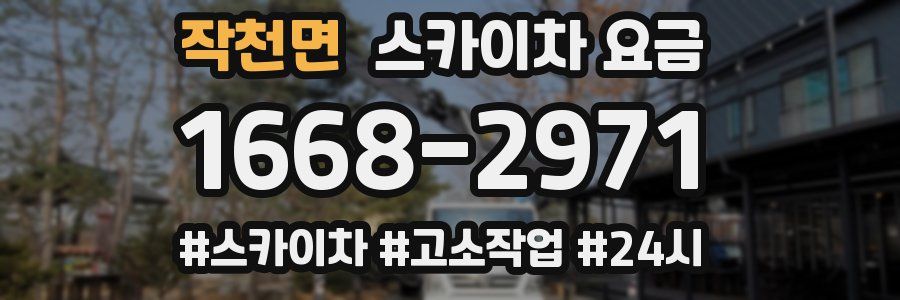 작천면 스카이차 요금