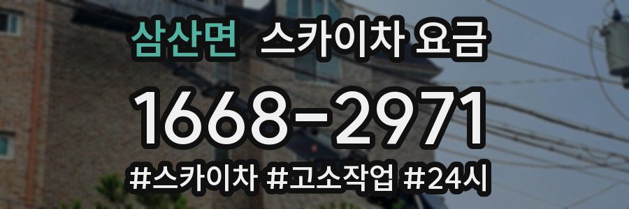 삼산면 스카이차 요금