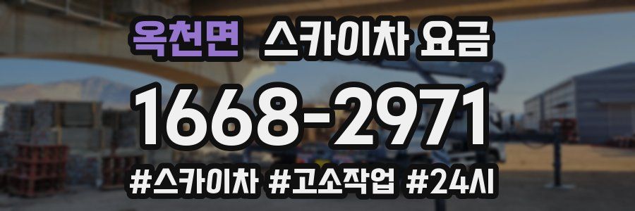 옥천면 스카이차 요금