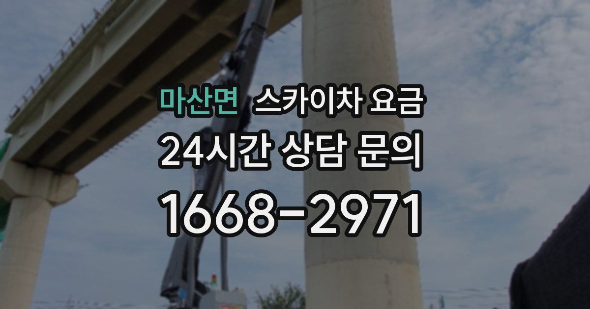 마산면 스카이차 요금