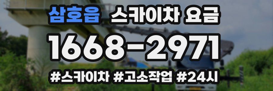 삼호읍 스카이차 요금