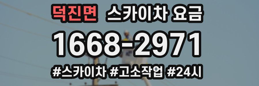 덕진면 스카이차 요금