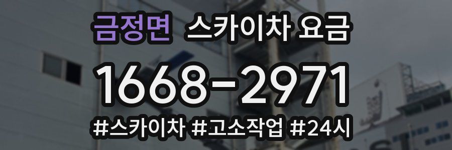금정면 스카이차 요금