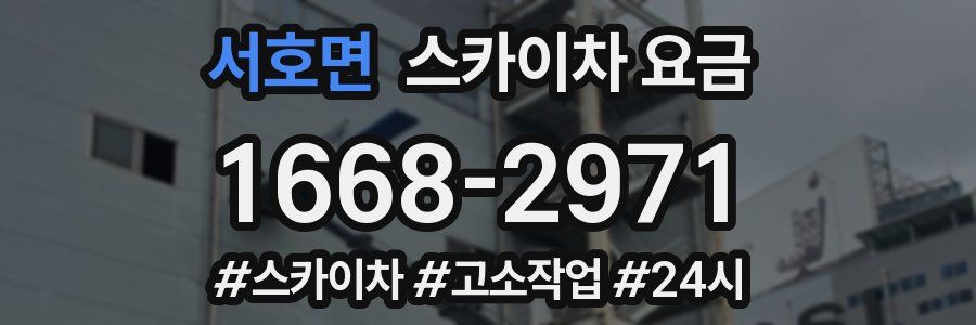 서호면 스카이차 요금