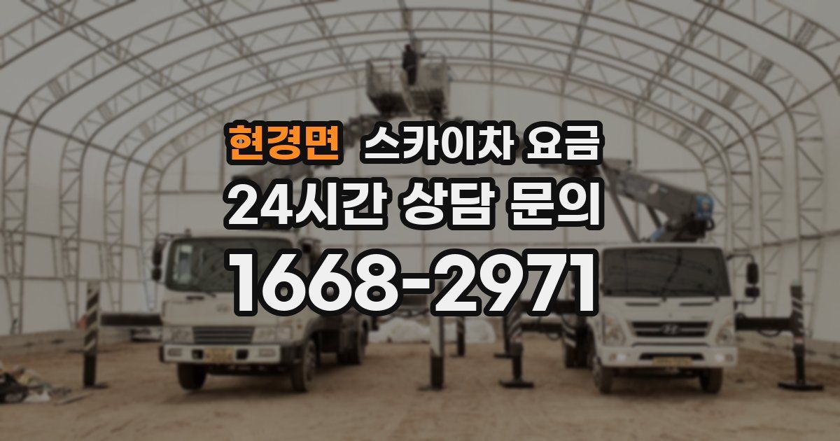 현경면 스카이차 요금