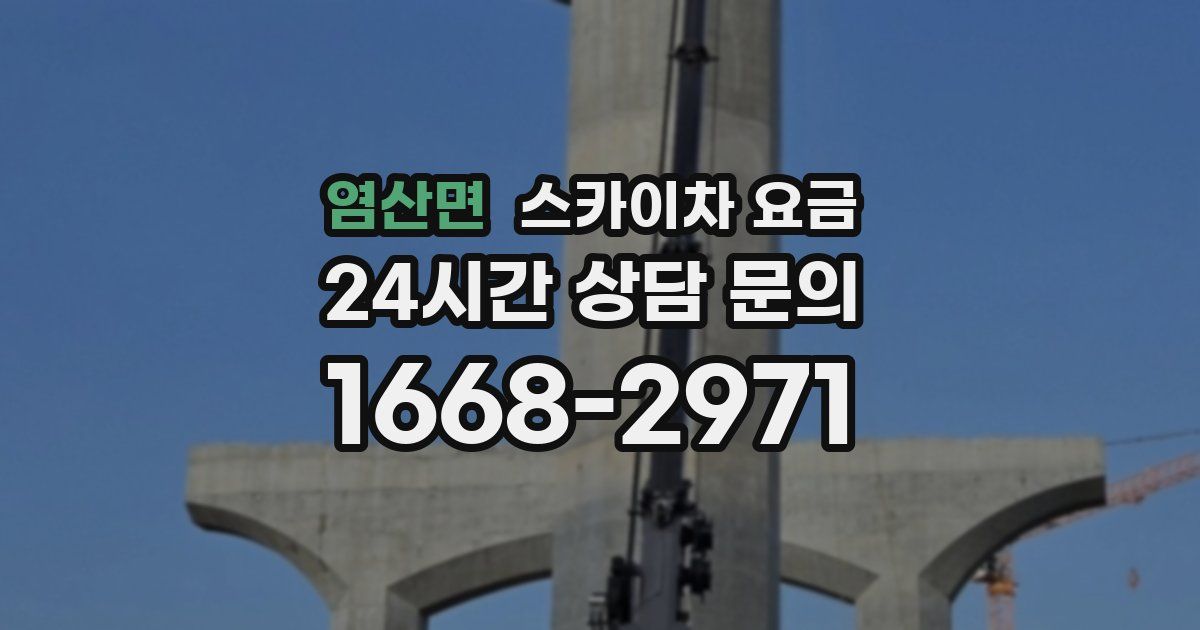 염산면 스카이차 요금