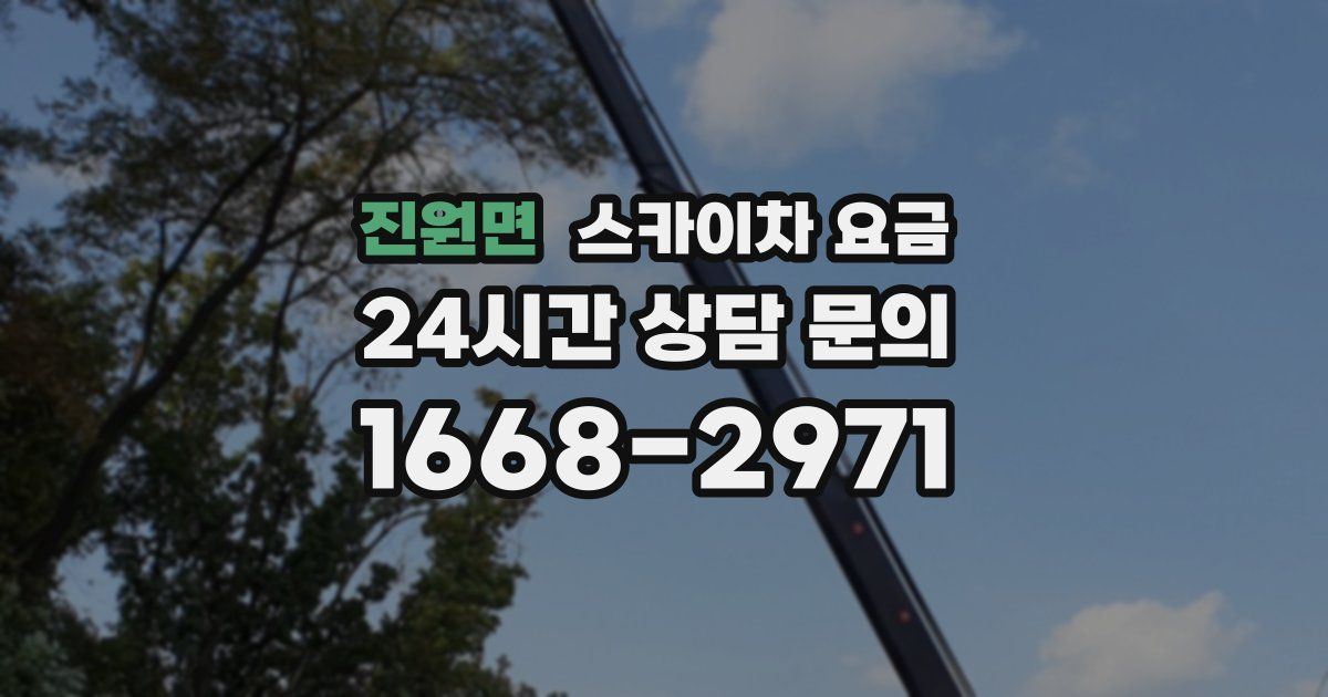 진원면 스카이차 요금