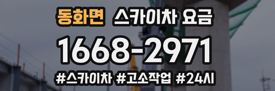 동화면 스카이차 요금