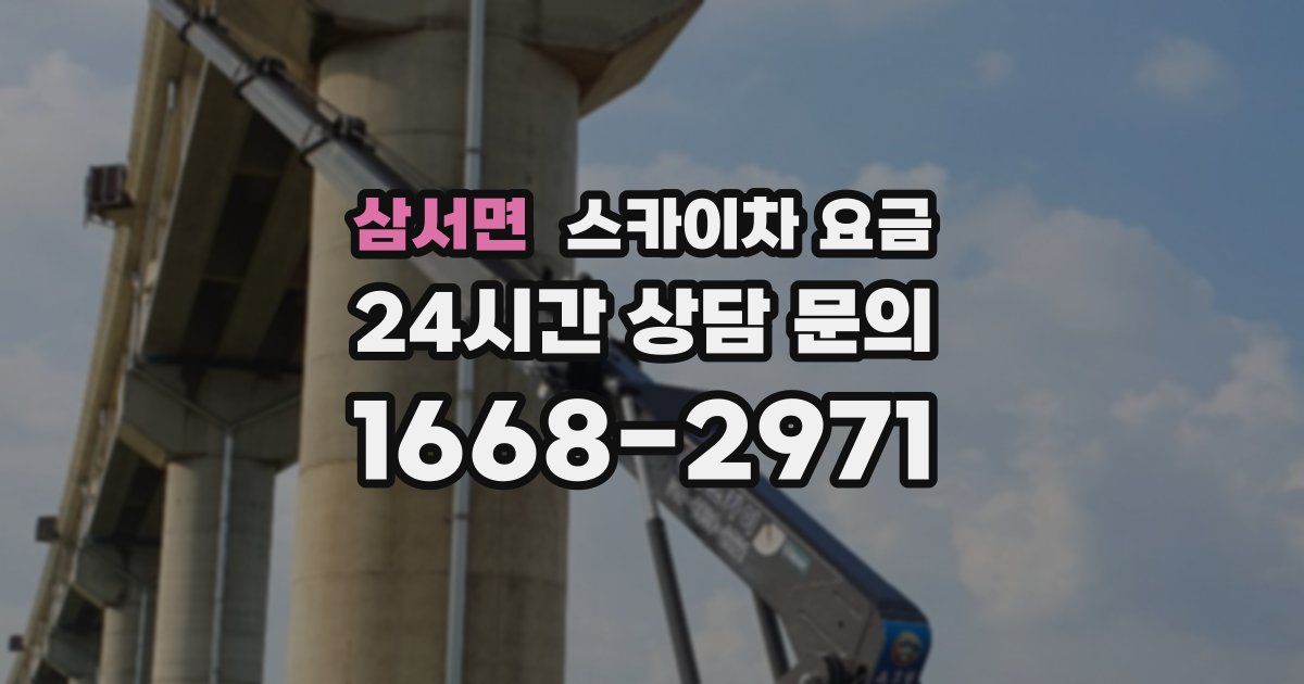 삼서면 스카이차 요금