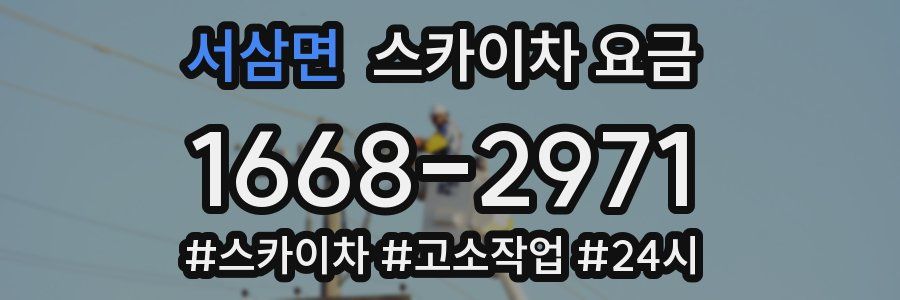 서삼면 스카이차 요금